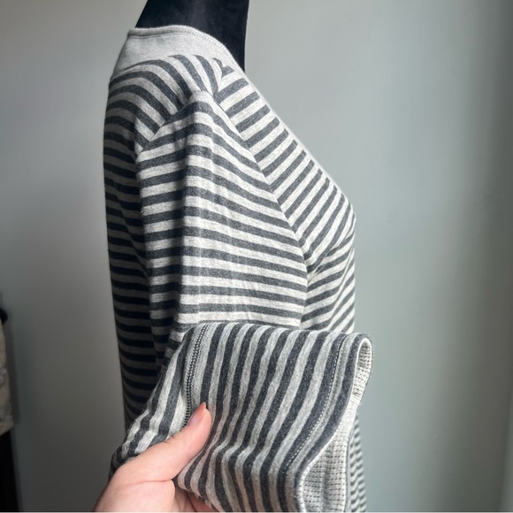 Soft Surroundings Chill Time Striped Grey Sweater Dress Size Medium - Picture 10 of 10
